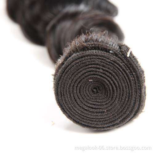 Megalook Hair Discounts Wholesale Best Cheap Natural Premium Quality Virgin Brazilian Deep Loose Wave Hair Bundles